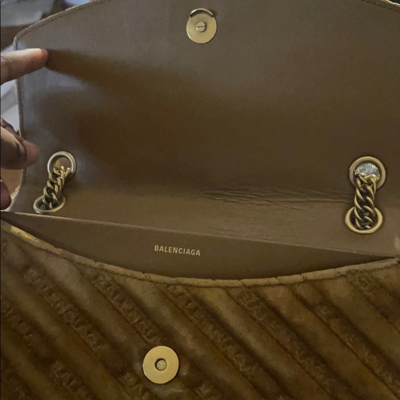 Balenciaga Camel Suede Charm Bag - Picture 4 of 6